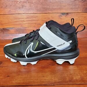 Nike Force Trout 7 Pro MCS Baseball Cleats Men 9.5 Black White CT0828-005 New‎